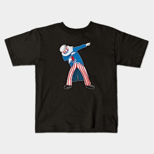 Dabbing uncle SAM Kids T-Shirt